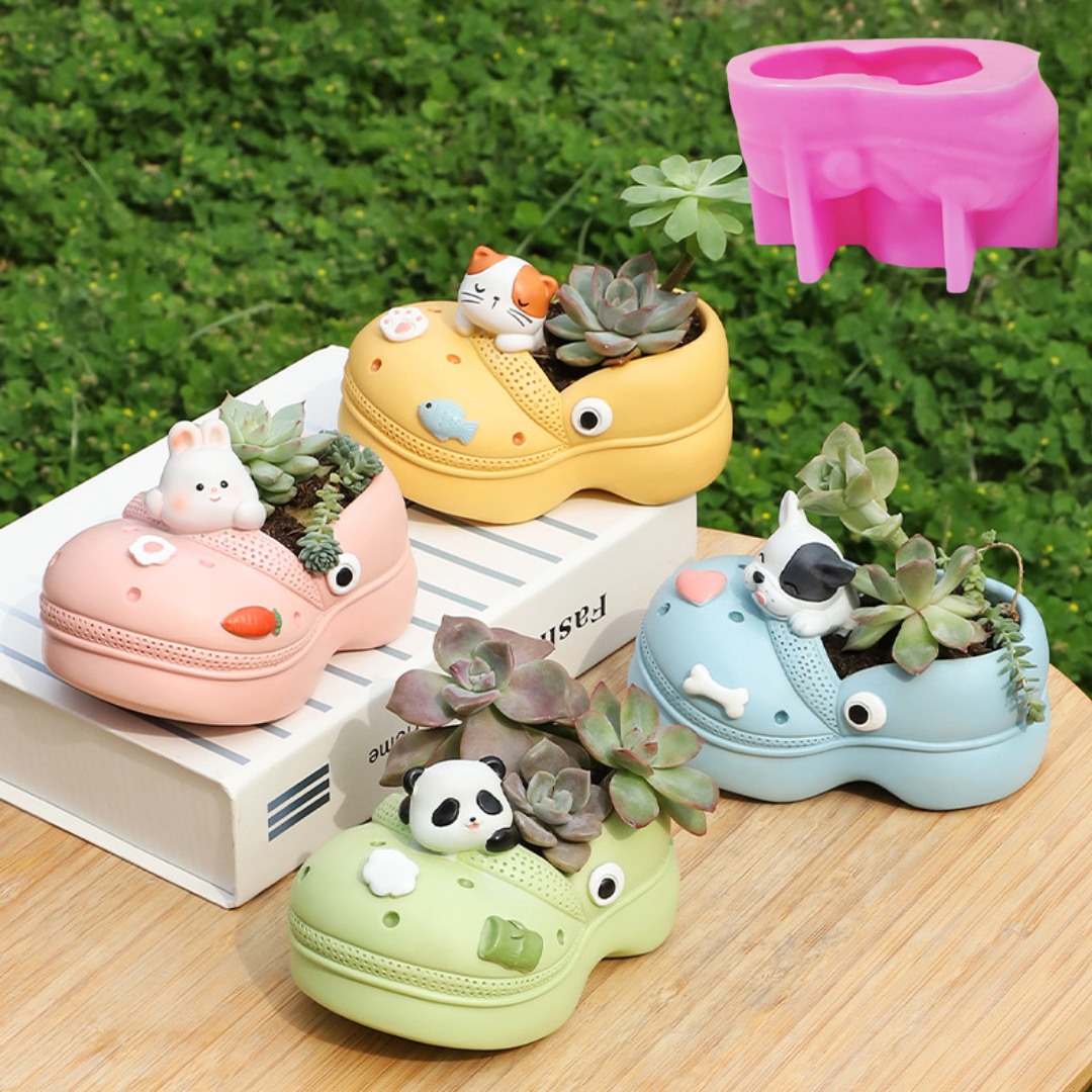 3D Animal Slippers Succulent P - Echeveria Succulent recension och pris