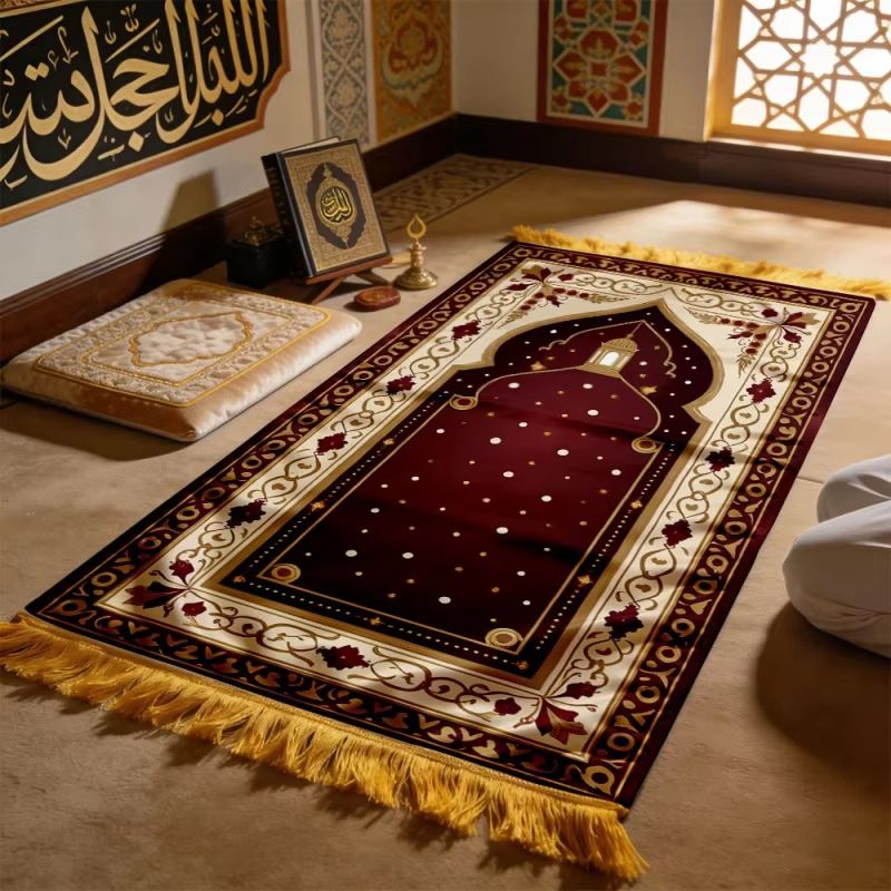 VIKAMA Burgundy Floral Mosque  - Maranta Prayer Plant recension och pris