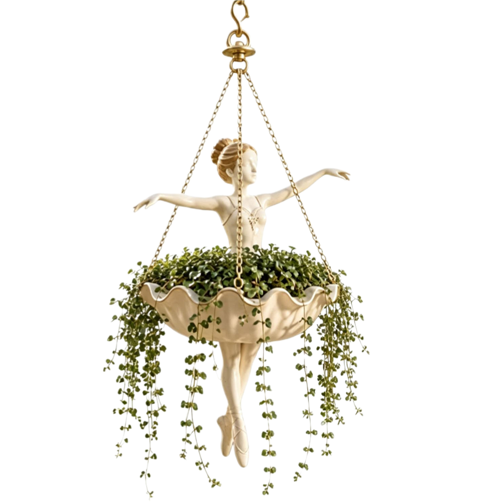 Ballet Dancer Resin Flower Hol - Spider Plant Hanging recension och pris