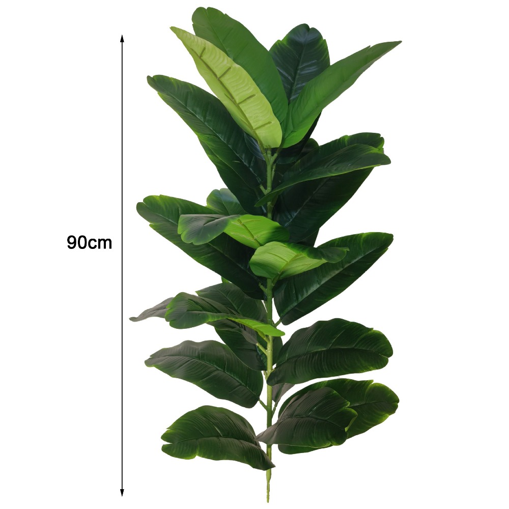 Green Plastic Artificial Ficus - Ficus Lyrata Tree recension och pris