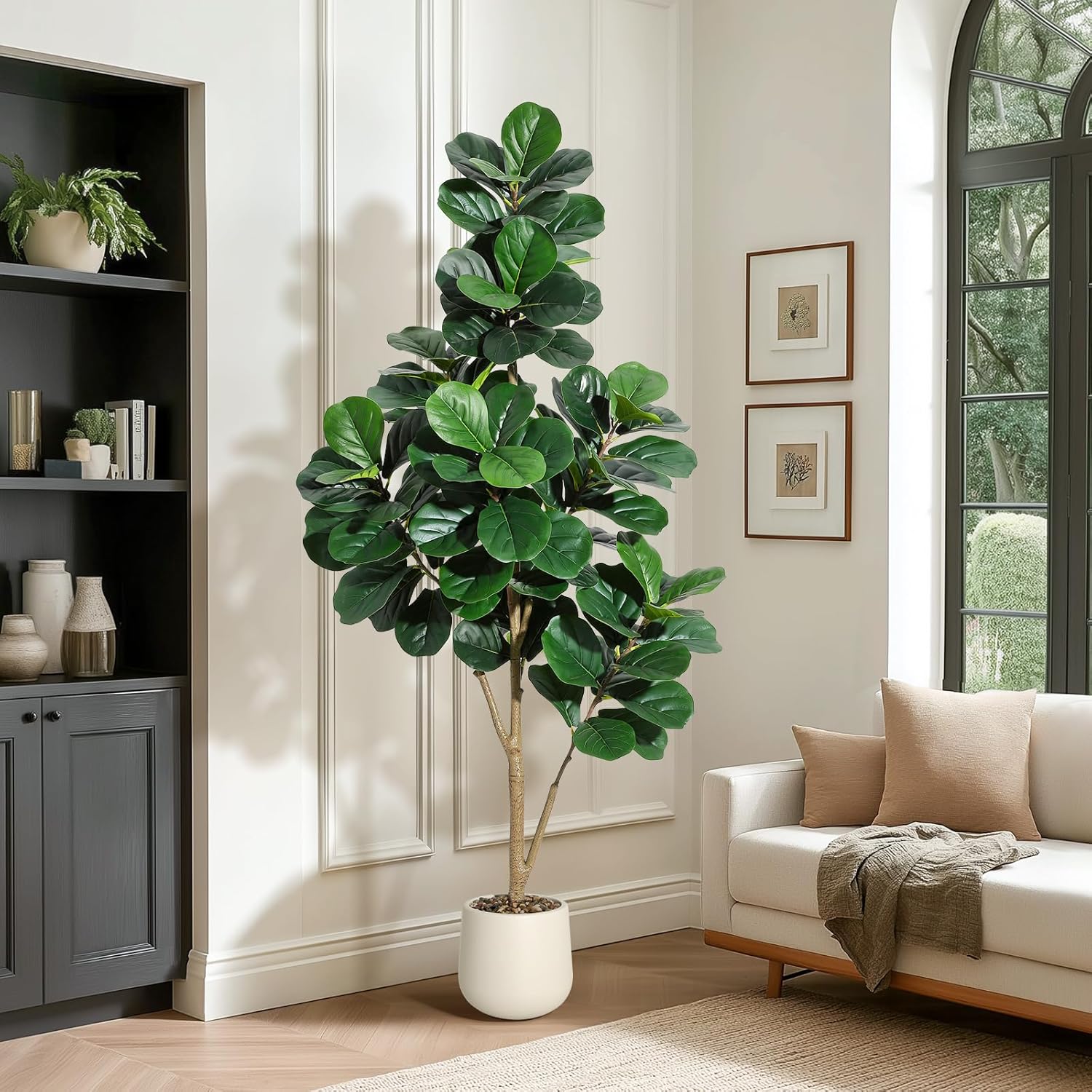 4-7 FT Fiddle Leaf Fig Tree Ar - Ficus Lyrata Tree recension och pris