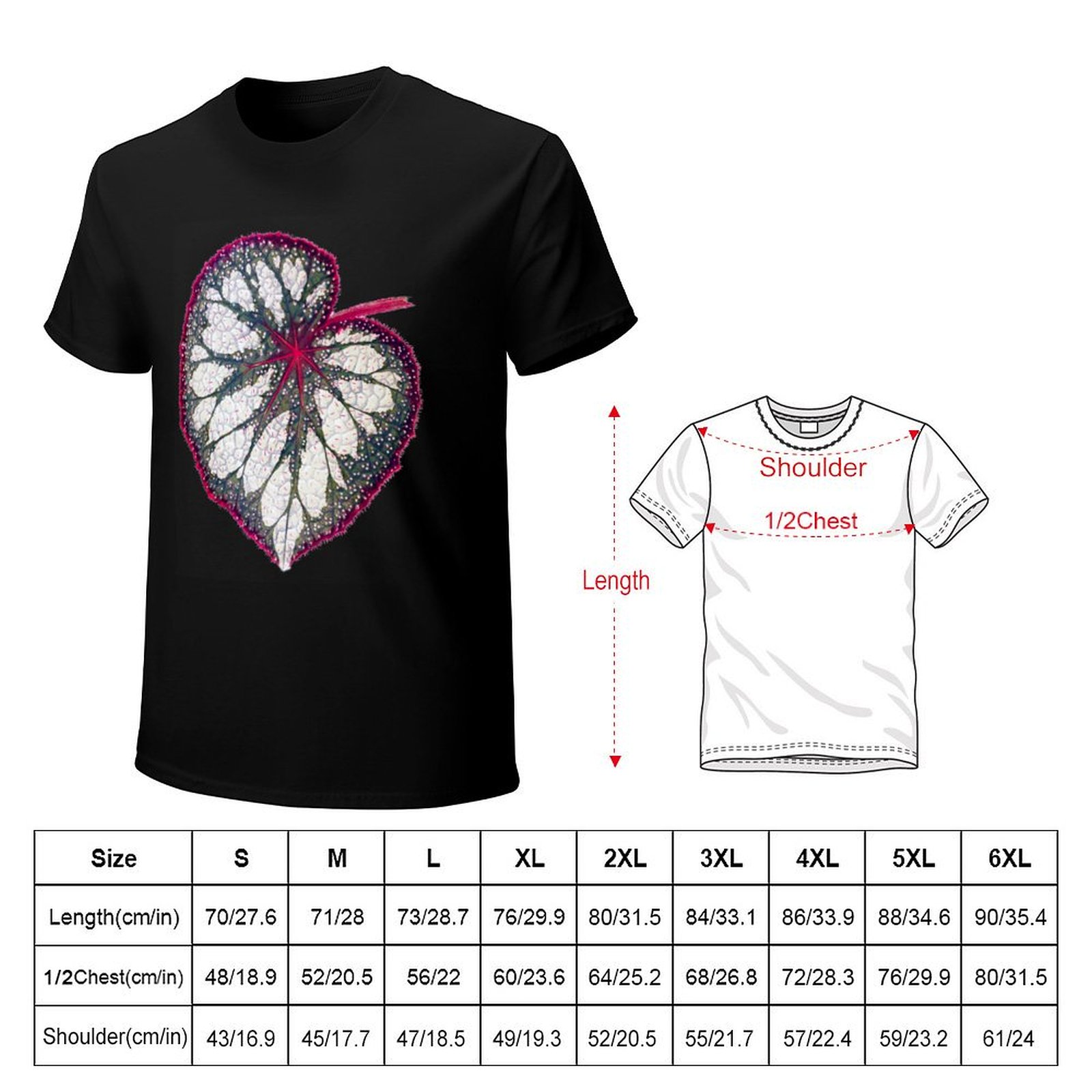 Begonia rex T-Shirt Soft Stret - Begonia Rex recension och pris