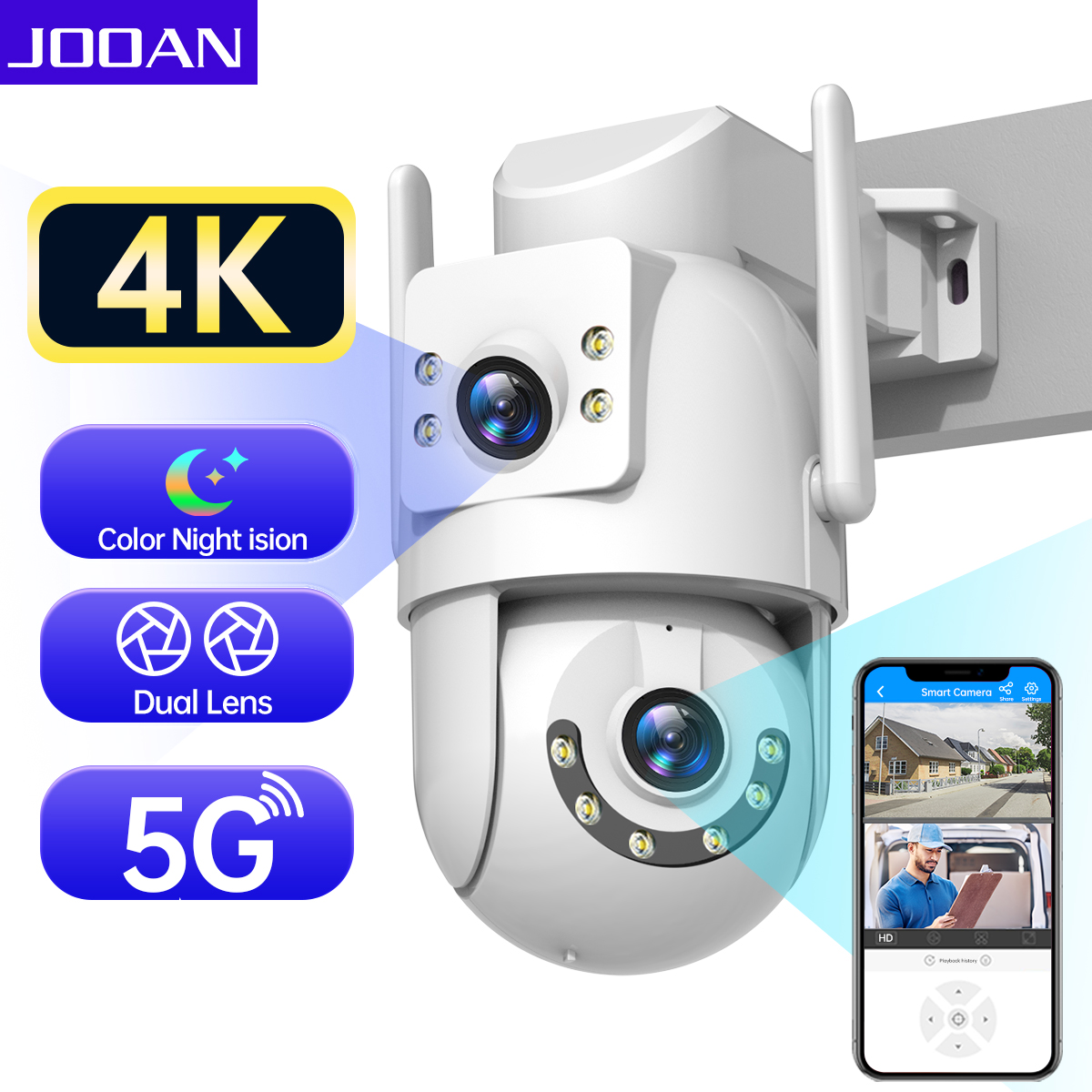 Jooan 4K 8MP HD Wifi PTZ Camer - Eufy Camera E220 recension och pris