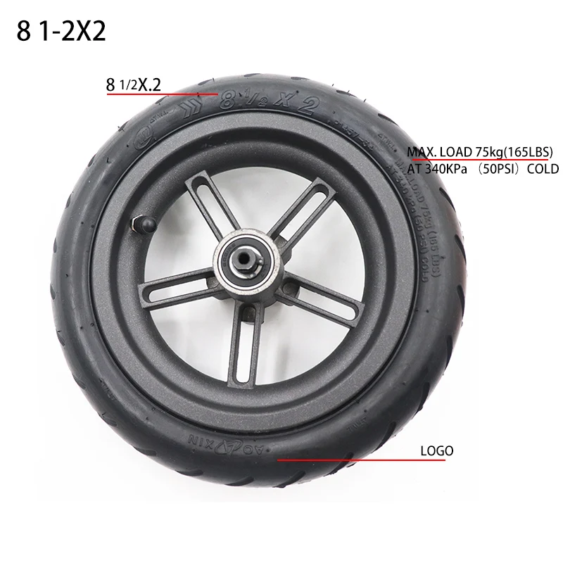 8 1/2x2 Pneumatic Rear Wheel 8 - Xiaomi Hub Mijia Hub recension och pris