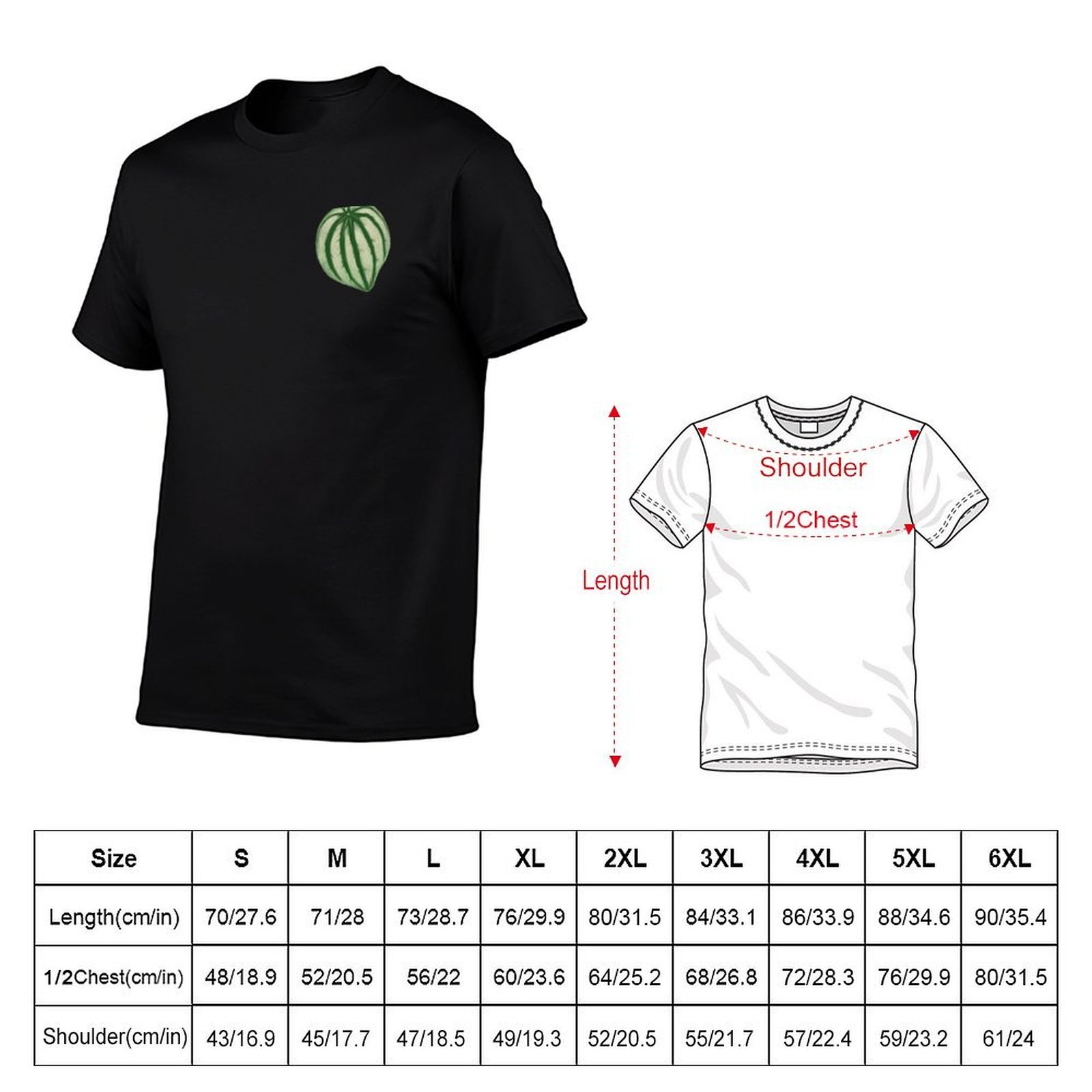 Watermelon Peperomia T-Shirt D - Peperomia Watermelon recension och pris