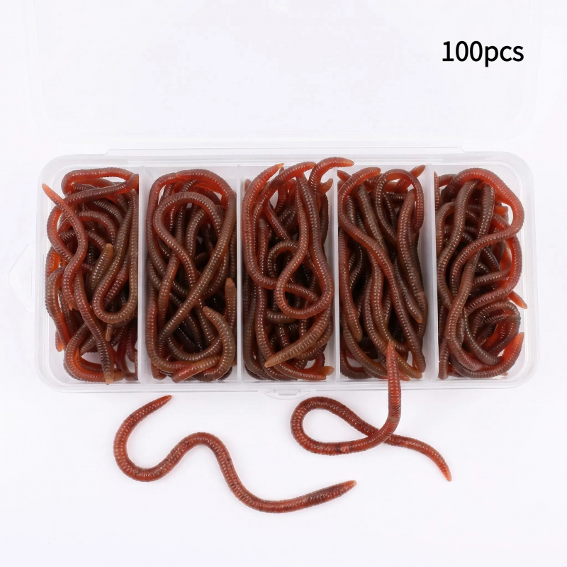 100pcs Soft Lure Bass Bream Bl - Aglaonema Red recension och pris