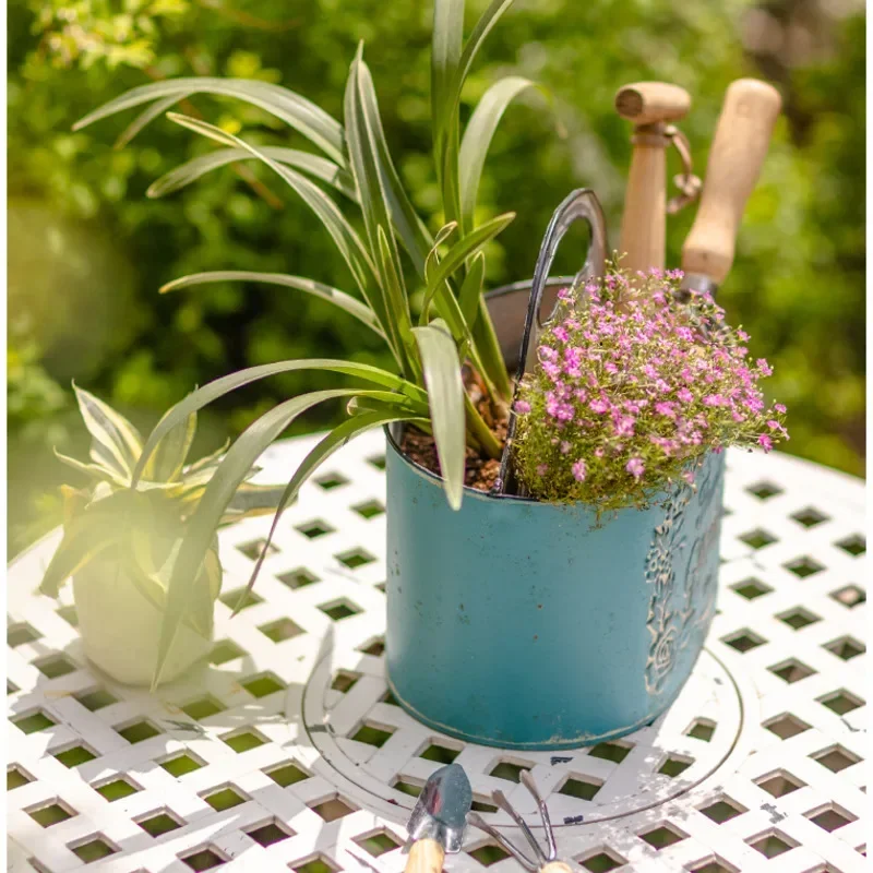 Blue Hanging Wall Planter Aged - Spider Plant Hanging recension och pris