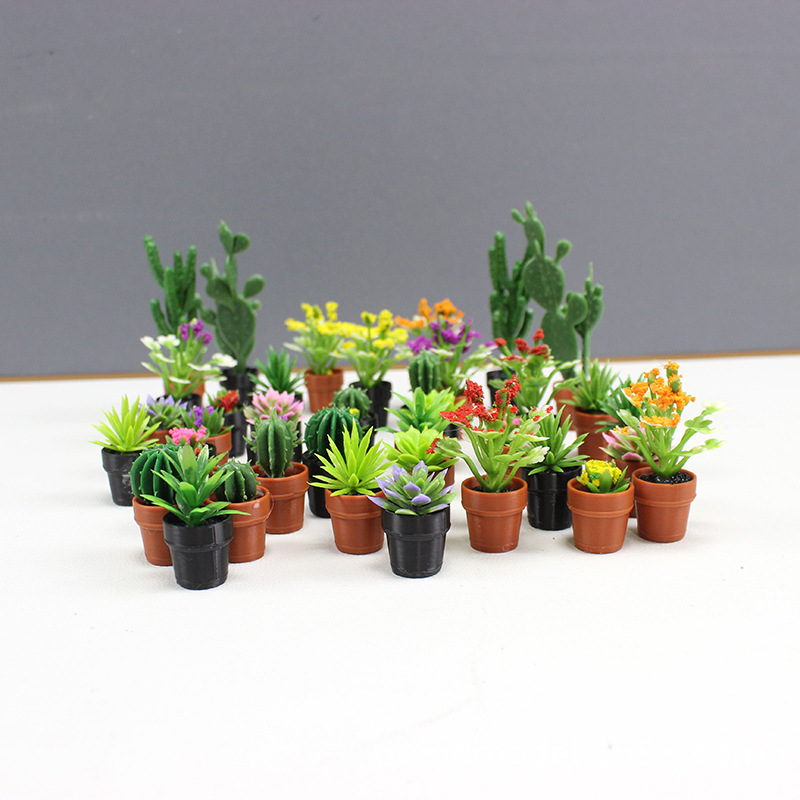 Mini Simulated Plants Cactus S - Echeveria Succulent recension och pris