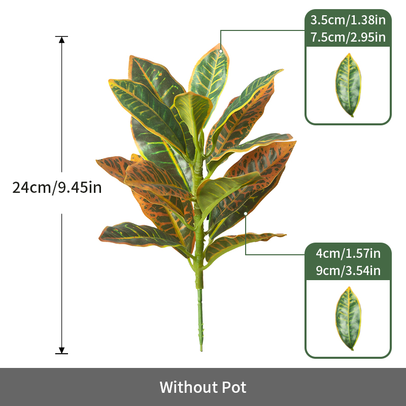 24-41cm Artificial Plants Fake - Ficus Lyrata Tree recension och pris