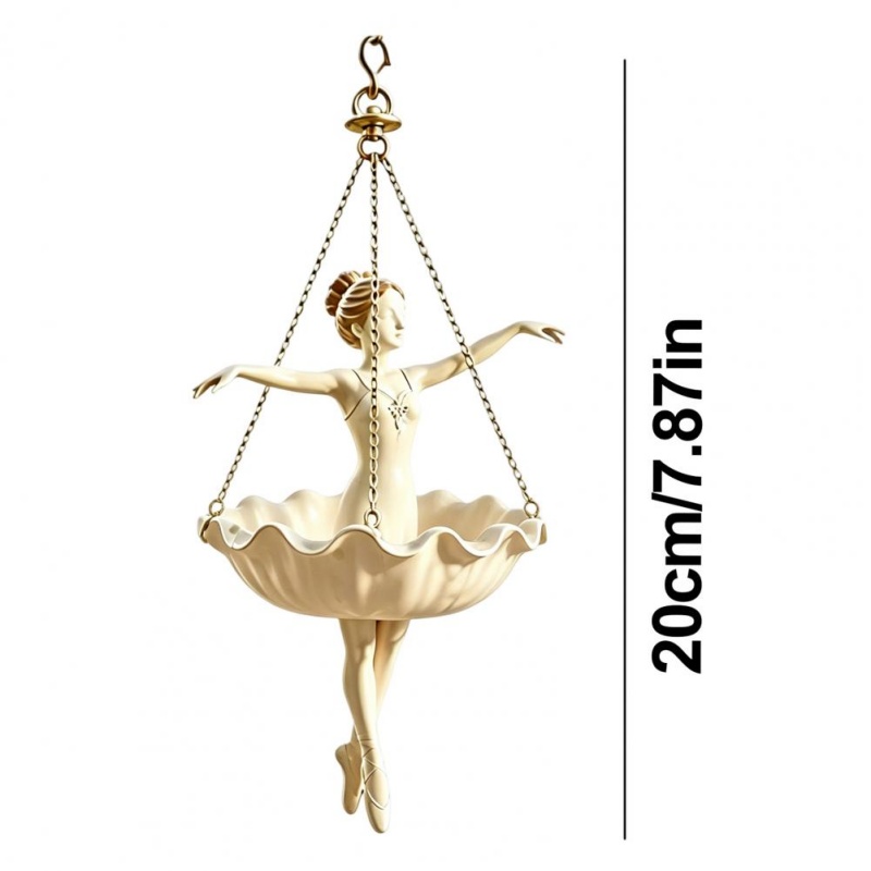 Resin Ballet Dancer Hanging Pl - Spider Plant Hanging recension och pris