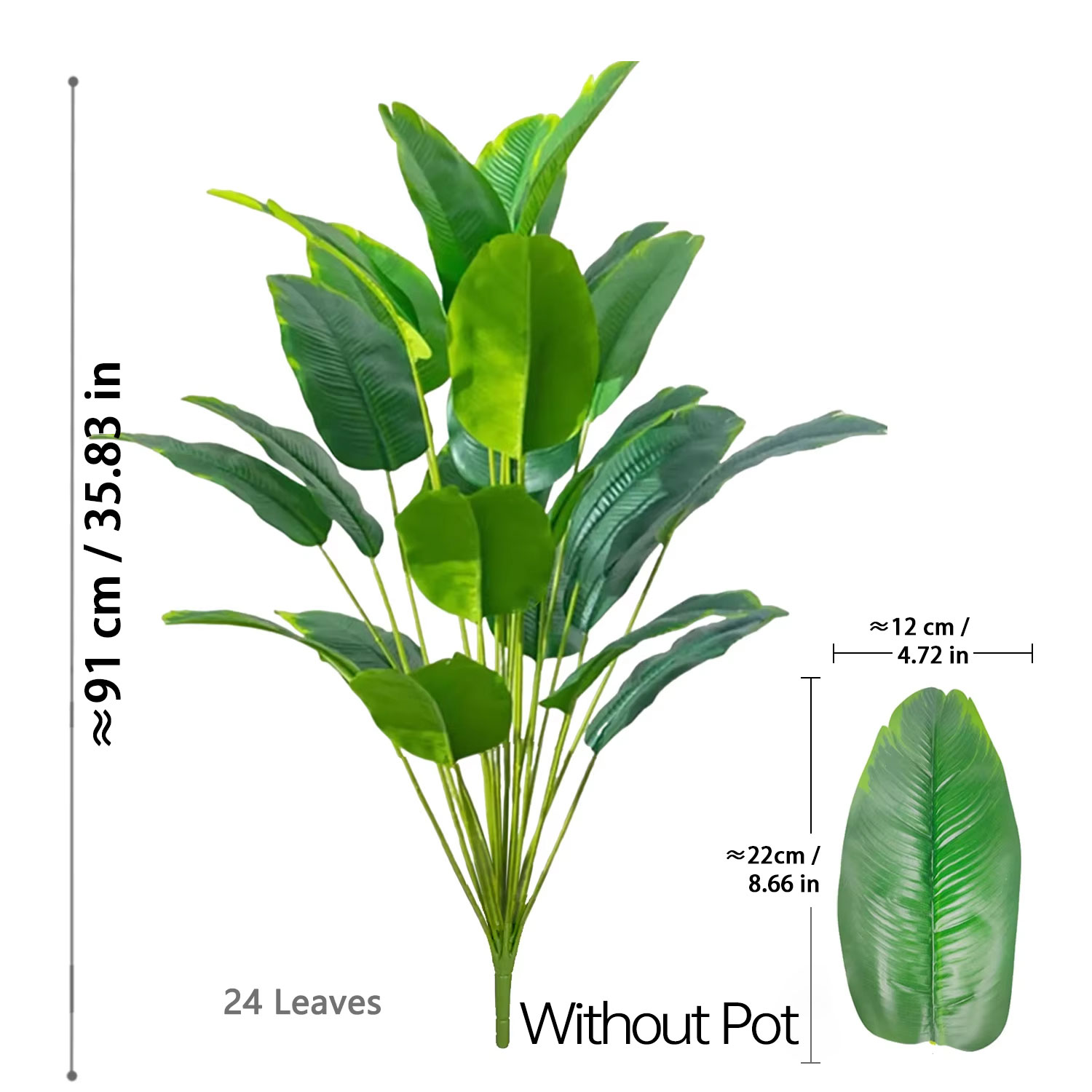 67-112cm Artificial Plants Lar - Ficus Lyrata Tree recension och pris