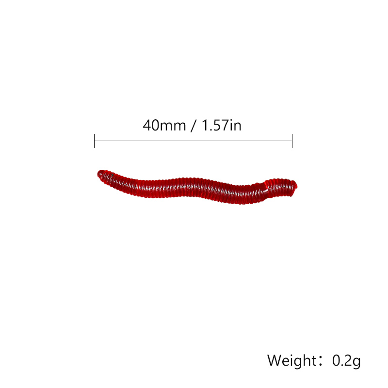 CIBO 50pcs-Artificial Red Worm - Aglaonema Red recension och pris