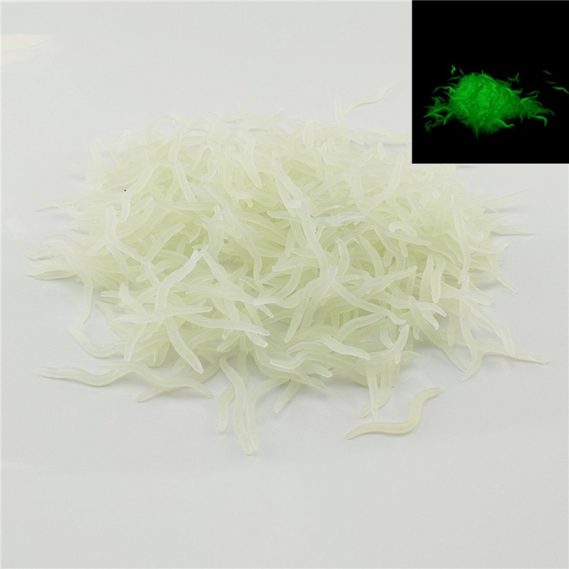 60pcs 4cm Fishing Silicone Lum - Aglaonema Red recension och pris