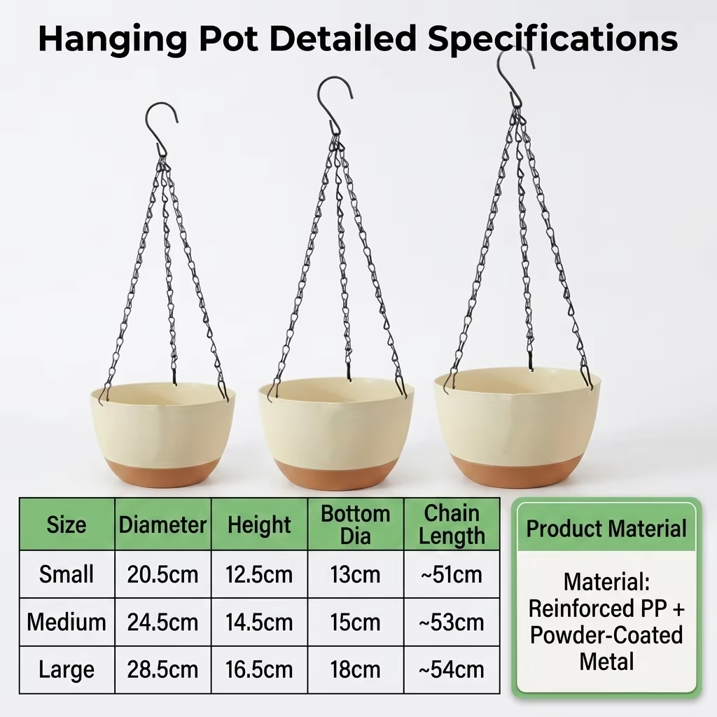 Modern Everyday Dual-Color Han - Spider Plant Hanging recension och pris